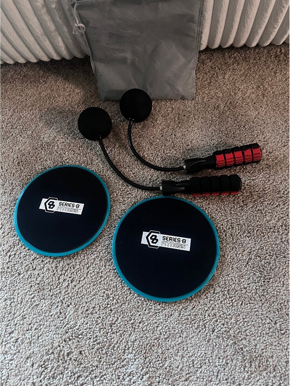 Series 8 Fitness Core Sliders w/ cordless Jump rope